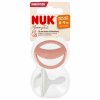 NUK 175312 Silikonový dudlík 0-9m Mommy Ful 2 ks červený