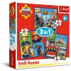 TREFL 34868 Puzzle 3v1 Den hasiče Sama