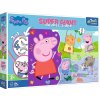 TREFL 42003 Puzzle 15 GIANT Seznamte se s veselým prasátkem Peppou