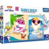 TREFL 43005 Puzzle Baby MAXI 2x10 Šťastný den žraloka
