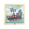 Viga 44630 Dřevěné puzzle Loď 9 prvků.