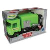 WADER 32103 Middle Truck - Zelený popelářský vůz