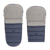 WOMAR iGROW Spací pytel do kočárku 2.0 Grey wool premium melange navy blue
