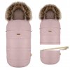 WOMAR Spací pytel pro kočárek s taškou GrowUP 4.0 Beige Plush+Rose