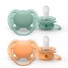 AVENT SCF091/03 Dudlík Ultra Soft 0-6m zelený/oranžový