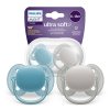 AVENT SCF091/17 Dudlík Ultra Soft 6-18m modrý/šedý