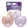 AVENT SCF091/31 Dudlík Ultra Soft 0-6m růžový/fialový