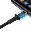Baseus Cafule USB-C kabel Huawei SuperCharge, QC 3.0, 5A 1m (černý šedý)