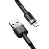 Baseus Cafule USB Lightning Cable 2,4A 1m (šedo-černý)