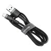 Baseus Cafule USB Lightning Cable 2,4A 1m (šedo-černý)