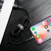Baseus Cafule USB Lightning Cable 2,4A 1m (šedo-černý)