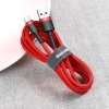 Baseus Cafule USB-C kabel 2A 3m - červený