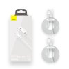Baseus Simple Wisdom Data Cable Kit USB to Lightning 2.4A (2PCS/Set）1.5m - bílý