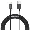 Kabel USB na iP 2,4A 2m (černý)