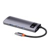 Hub 5v1 Baseus Metal Gleam Series, USB-C na 3x USB 3.0 HDMI USB-C PD