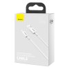 Kabel USB na USB-C řady Superior, 66W, 2m (bílý)