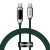 Baseus Display Cable USB-C to USB-C 100W 1m (zelený)