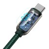 Baseus Display Cable USB-C to USB-C 100W 1m (zelený)