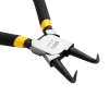 Ohnuté kleště na vnitřní pojistné kroužky 7" Deli Tools EDL0343 (černé)