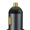 Baseus Share Together Rychlonabíječka do auta s rozšiřujícím portem pro zapalovač, 2x USB, 120 W (šedá)