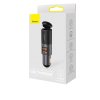 Baseus Share Together Rychlonabíječka do auta s rozšiřujícím portem pro zapalovač, 2x USB, 120 W (šedá)