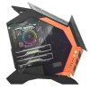 Počítačová skříň Darkflash K1 (černo-oranžová)