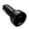 Nabíječka do auta Baseus Superme, USB, USB-C, 100W (černá)