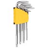 Sada šestihranných imbusových klíčů Torx 1,5-10 mm Deli Tools EDL3091 (stříbrná)