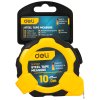 Ocelové měřicí pásmo 10m/25mm Deli Tools EDL3799Y (žluté)
