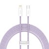 Kabel USB-C pro Lightning Baseus řady Dynamic, 20 W, 2 m (fialový)
