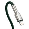 Kabel Baseus USB-C pro Lightning 2 m (zelený)