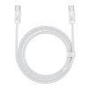 Kabel USB-C na USB-C Baseus, 100 W, 1 m (bílý)