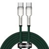 Kabel USB-C na USB-C Baseus Cafule, 100W, 2m (zelený)