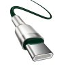 Kabel USB-C na USB-C Baseus Cafule, 100W, 2m (zelený)