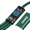 Baseus Rapid Series kabel 3 v 1 USB-C pro M+L+T 20W 1,5m (zelený )