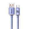 Baseus Crystal Shine kabel USB na USB-C, 100 W, 2 m (fialový)