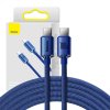 Baseus Crystal Shine kabel USB-C na USB-C, 100 W, 2 m (modrý)