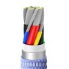 Baseus Crystal Shine kabel USB-C na USB-C, 100 W, 2 m (fialový)