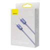 Baseus Crystal kabel USB-C na Lightning, 20W, PD, 2m (fialový)