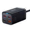 Rychlonabíječka Baseus GaN3 Pro, 2x USB-C, 2x USB, 65W (černá)