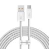 Kabel USB na USB-C Baseus řady Dynamic, 100 W, 2 m (bílý)