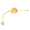 Baseus Bright Mirror 2, USB kabel 3 v 1 pro micro USB / USB-C / Lightning 3,5A 1,1 m (žlutý)