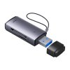 Čtečka paměťových karet SD/TF řady Baseus Lite, USB (šedá)