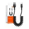 Pružinový kabel USB k USB-C Mcdodo Omega CA-6420 1,8 m (černý)
