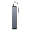 Rozbočovač 11v1 Baseus EliteJoy Gen2 series USB-C na 3xUSB 3.0 + USB 2.0 + USB-C PD + USB-C + RJ45 + HDMI + jack 3,5 mm + SD/TF (šedý)