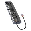 Rozbočovač 11v1 Baseus EliteJoy Gen2 series USB-C na 3xUSB 3.0 + USB 2.0 + USB-C PD + USB-C + RJ45 + HDMI + jack 3,5 mm + SD/TF (šedý)