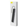Rozbočovač 11v1 Baseus EliteJoy Gen2 series USB-C na 3xUSB 3.0 + USB 2.0 + USB-C PD + USB-C + RJ45 + HDMI + jack 3,5 mm + SD/TF (šedý)