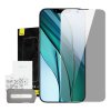 Baseus Crystal Tvrzené sklo odolné proti prachu s filtrem pro ochranu soukromí 0,3 mm pro iPhone 14 Plus/13 Pro Max (1ks)