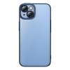 Sada průhledného pouzdra Baseus Glitter a tvrzeného skla pro iPhone 14 Plus (modrá)