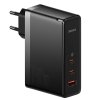 Nástěnná nabíječka Baseus GaN5 Pro 2xUSB-C + USB, 140 W (černá)